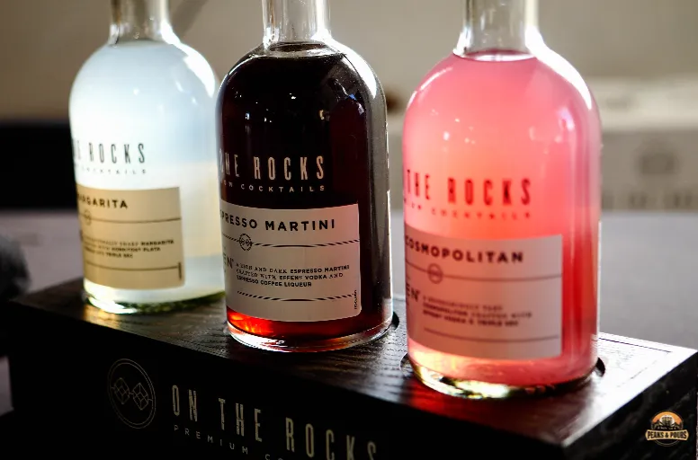 On the Rocks Premium Cocktails cosmopolitan at the Peaks and Pours 2023 spirits festival