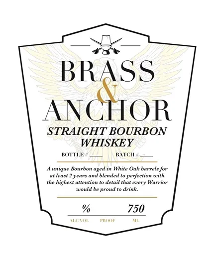 Brass and Anchor Straight Bourbon Whiskey — 2023 Peaks and Pours sponsor